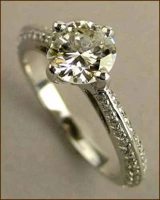 Anel de diamante Hearts on Fire 18k Felicity borda de faca 1,41 ct - NOVO - US$ 8.500 - Imagem 1 de 2