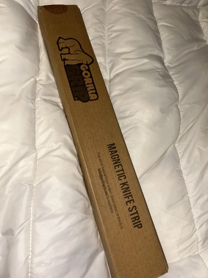 Soporte magnético para cuchillos Gorilla Grip de acero inoxidable tira de alta resistencia 14" Foto 1 de 2