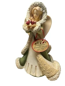 Enesco Heart of Christmas Angel with Cardinals 4034457 Designed Karen Hahn Guc - Picture 1 of 7