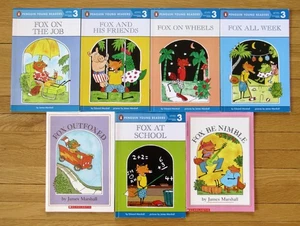 Lot 7 FOX Books James Marshall on Wheels Out Foxed Friends Wheels Job PB VGC - Imagen 1 de 2