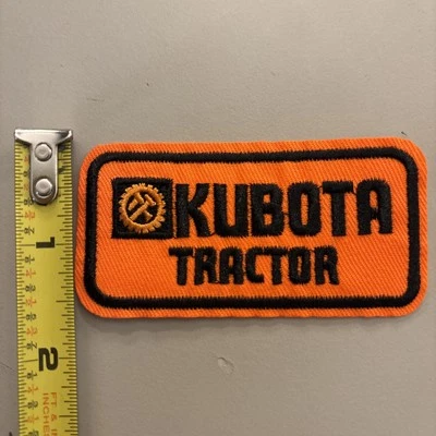 Kubota (Sew/Iron on patch) Tractors / Mowers/ Farming Equipment