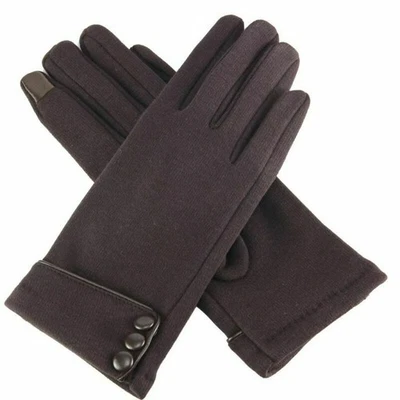 Guantes de vellón con pantalla táctil suave gruesos de invierno cálidos para mujer a prueba de viento Foto 1 de 4