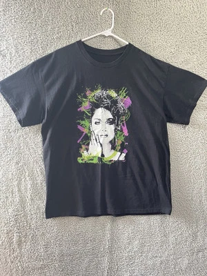 Camiseta Negra Rara De Colección Madonna Color Vibrante Diseño Gráfico Talla Grande - Leer Foto 1 de 4
