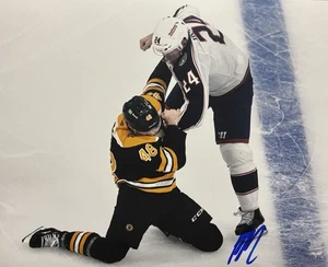 ¡Foto 8x10 firmada por Mathieu OLIVIER! ¡CHAQUETAS COLÓN AZUL! Luchador! ¡Lucha! Con certificado de autenticidad - Imagen 1 de 3