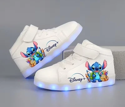 scarpe stitch bambino bambina con luci light brand new nuove rechargeble - Image 1 of 4