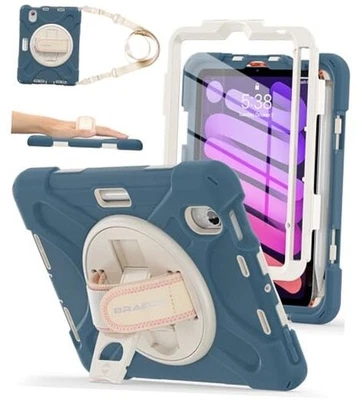  for iPad Mini 7/6 Case 8.3 Inch 03 Cornflower Blue (With Screen Protector) - Image 1 of 4