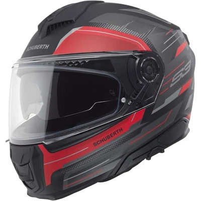 Motorrad Helm 59 (L) - Schuberth S3 Apex Integralhelm - schwarz-anthrazit-rot - Bild 1 von 4