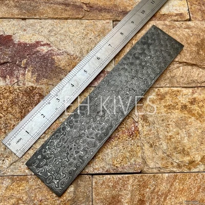 10*2''handmade damascus steel High quality Raindrop blank billet for knifemaking - Image 1 of 4