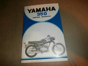 Vintage Yamaha Motorcycle Owners Rider's Manual 350 YR1 - Picture 1 of 7