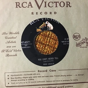 45 RPM Hank Locklin RCA VICTOR 6571 You Can't Never Tell / Seven or Eleven M- - Picture 1 of 2