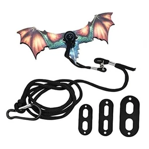 Bearded Dragon Leash Harness,Leather Removable Lizard Leash with Lizard orange - Picture 1 of 8
