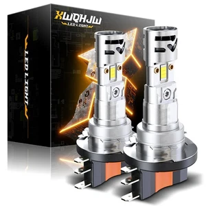 2X H15 LED Bulbs High Beam DRL Headlights Conversion Kit 40W 6000K Super Bright - Imagen 1 de 10