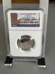 2012 S Silver Proof Chaco Culture ATB Quarter - NGC PF 70 Ultra Cameo Early Rel - Picture 1 of 2
