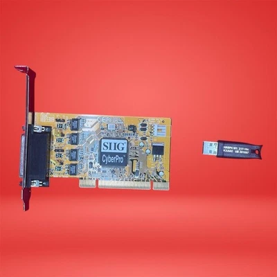 Siig JJ-P04111-S6 CyberPro Dual Port Serial PCI Adapter Card Expansion - Image 1 of 3