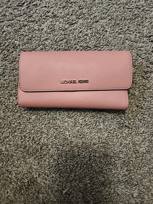 Cartera Michael Kors Rosa Usada Gran Forma Foto 1 de 4