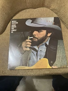 MERLE HAGGARD - GOING WHERE THE LONELY GO, FE 38092 EPIC, TERRE HAUTE PRESS 1982 - Picture 1 of 3