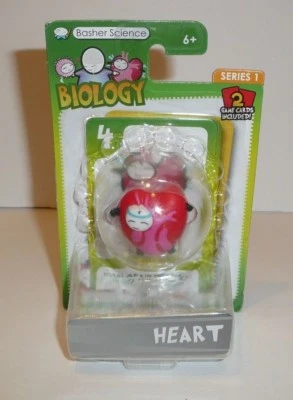 Heart Biology - Figura Ciencia Basher con 2 Cartas de Juego Serie 1 Foto 1 de 3