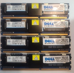 Nanya/2Rx8 PC2-5300F-555-11-B2/667MHz/DDR2/ECC/REG./Memory/NT2GT72U8PD2BD-3C/4X - Picture 1 of 4
