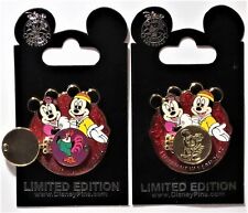 Disney 2017 Lunar New Year Rooster Mickey & Minnie Hinged 3-D Pin LE 3500 NEW