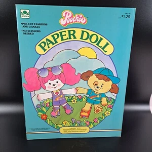 Libro de muñecas de papel vintage POOCHIE Whitman c1983 completo sin cortar #1983-45 - Imagen 1 de 7