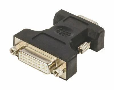 VGA Adapter VGA Male to DVI-I 24+5-Pin Female Black - Image 1 of 2