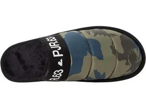  PAJAR CANADA STEVIE OLIVE CAMO  PRINT NYLON SHEARLING  SLIP ON  FLATS EUR 38 M - Picture 1 of 7