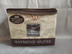Raymond Waites King Cover Mini-Duvet Set + 2 King Shams NIP - Picture 1 of 4