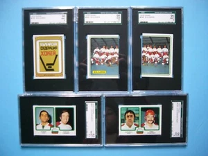 LOT SET 9 1979 1979/80 PANINI HOCKEY STICKERS TEAM BULGARIA SGC 7 8.5 9 10 SHARP - Picture 1 of 4