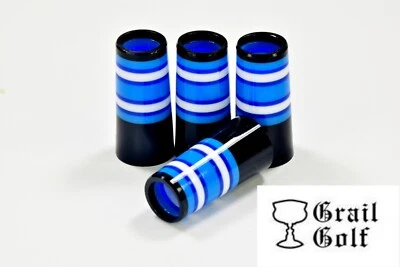 GRAIL GOLF HYPER-PREM IRON FERRULES .355 1.2".550OD BLK, LT BLUE, BLUE RINGS LOT - Image 1 of 2