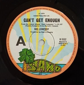 Can't Get Enough - Bad Company (1974 Australia) - Picture 1 of 2