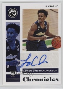 2021 Panini Chronicles Draft Picks Rookie Signatures Loren Cristian Jackson Auto