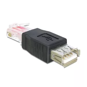 2.0 USB DSL LAN Netzwerk Internet Adapter 1x Stecker auf RJ45 Buchse Kupplung - Bild 1 von 1