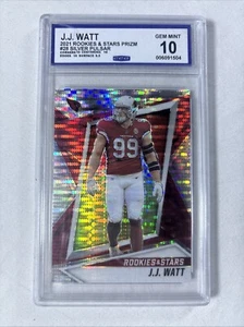 2021 Panini Rookies & Stars - Pulsar Prizm #28 J.J. Watt CCG 10 - Picture 1 of 2