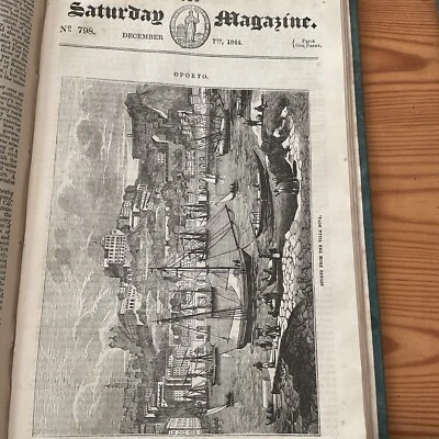 Impresión antigua 1844 - OPORTO Portugal + Artículo Foto 1 de 4