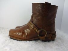 X-element Mens Size 10 US Brown Leather Motocycle Ankle Boots X2907 
