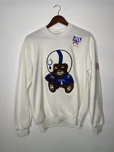 Vintage Indianapolis Colts Nutmeg Mills Bär Sweatshirt Größe Large - Bild 1 von 8
