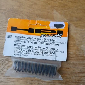 86915 - HPI SHOCK SPRING 13x57x1.1mm 13coils (2.7lb/SILVER) firestorm  (2 PACKS) - Picture 1 of 1