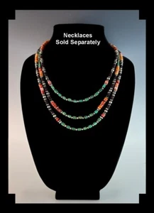 White Fox Creations: Matching Turquoise and Spiny Oyster Necklaces - Picture 1 of 22