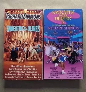 Sweatin' To The Oldies & Sweatin' To The Oldies 2 [With Richard Simmons] (VHS) - Picture 1 of 10