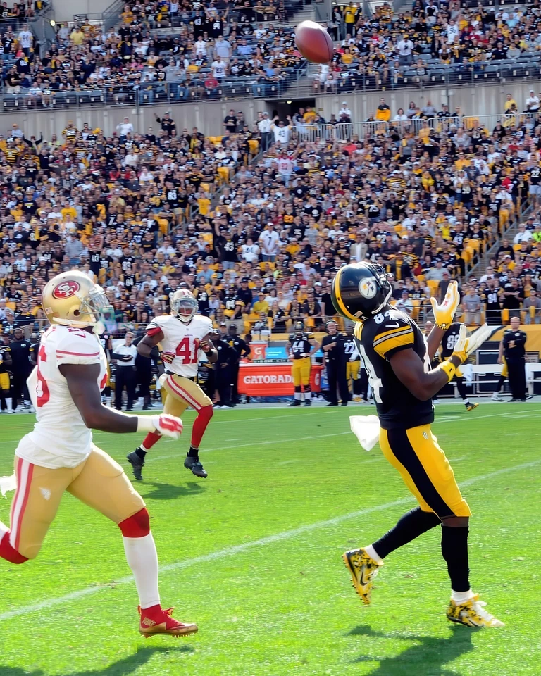 Impresión fotográfica brillante Antonio Brown #84 Pittsburgh Steelers NFL 8"X10" 8 Foto 1 de 1