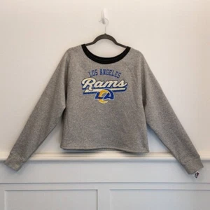 NWT Los Angeles Rams Girls NFL Team Apparel Gray Sweatshirt XL 14/16 – Cozy Flee - Picture 1 of 4