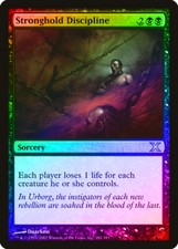 Stronghold Discipline FOIL 10th Edition MINT Black Uncommon MAGIC CARD ABUGames
