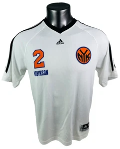 NATE ROBINSON NEW YORK KNICKS VINTAGE ADIDAS WARMUP SHOOTING SHIRT ADULT SMALL - Picture 1 of 5