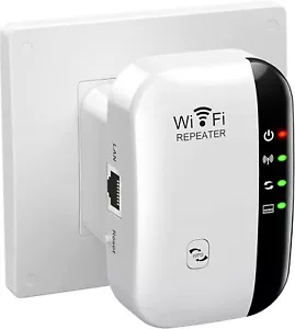 WiFi Extender, WiFi Signal Booster Up to 3000sq.ft and 30 Devices, WiFi Range Ex - Picture 1 of 5