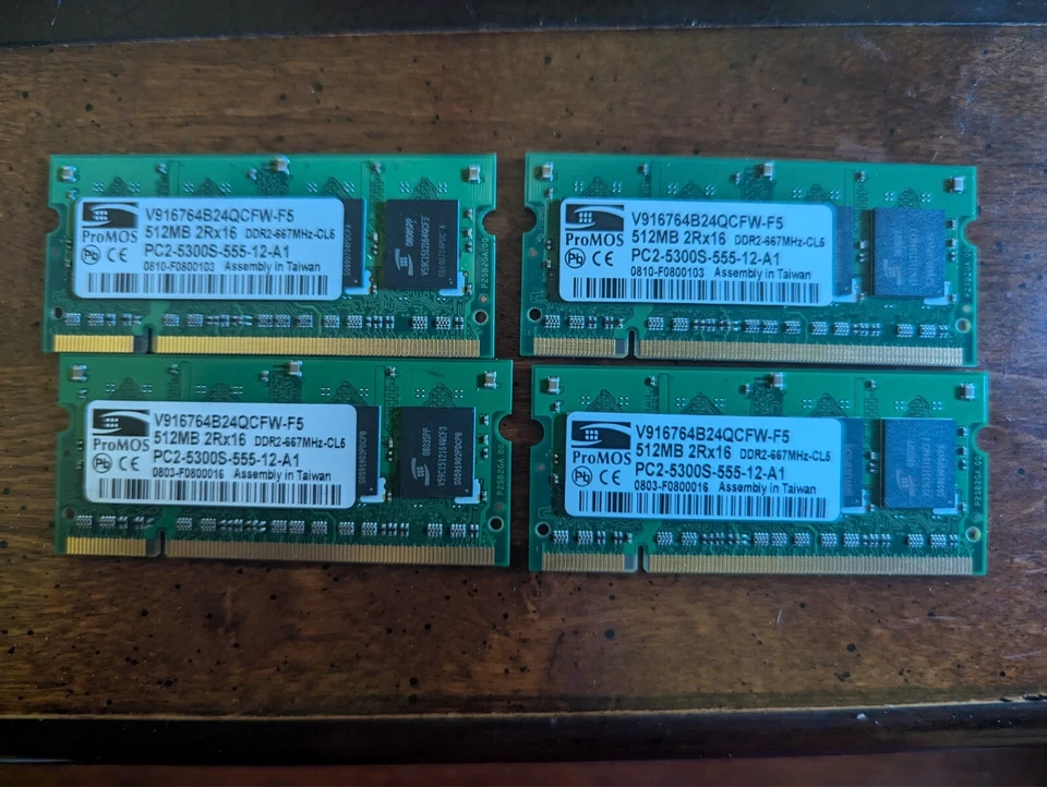 512MB    DDR2  2RX16 PC2-5300S  DDR2-667MHZ  Laptop Memory - Image 1 of 1
