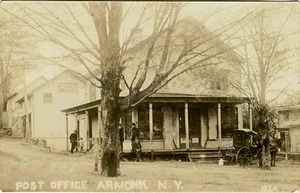 POSTAL FOTO REAL OFICINA DE CORREOS EN ARMONK, NUEVA YORK Y ORIGINAL aprox. 1900 - Imagen 1 de 2