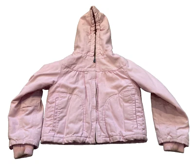 Carhartt Sherpa Lined Canvas Jacket Girls Youth S (7/8) Baby Pink - Image 1 of 4