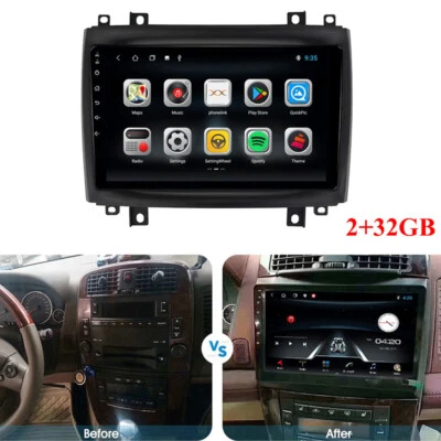 Radio estéreo reproductor GPS Android 10.0 2+32 GB para Cadillac CTS 2003-2007 Foto 1 de 4