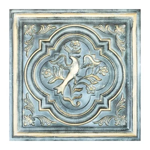 Decorative Fancy Tiles 3D embossed wall panels for HOTEL PL39 Bluish gold 10pcs - Picture 1 of 20