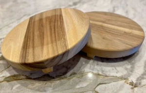 Set of 2 Solid Acacia Wood 4 Leg Trays Hearth & Hand with Magnolia 13" Large - Picture 1 of 8